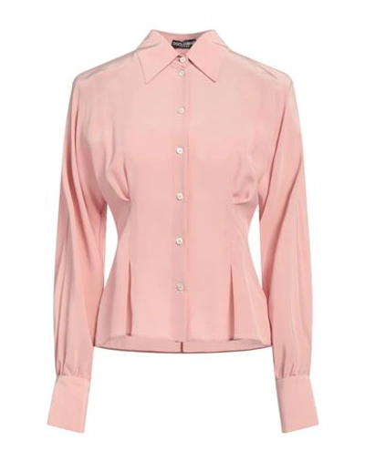 Dolce & Gabbana Woman Shirt Pink Size 14 Silk