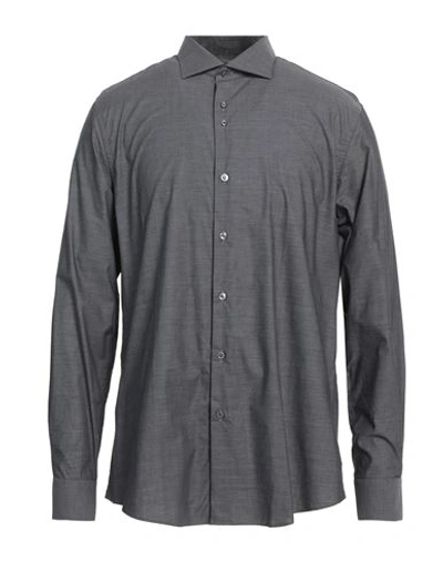 Pal Zileri Man Shirt Steel Grey Size Xl Cotton