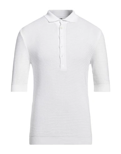 Lardini Man Sweater White Size L Cotton In White