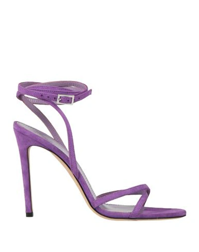 Paris Texas Woman Sandals Purple Size 9 Leather