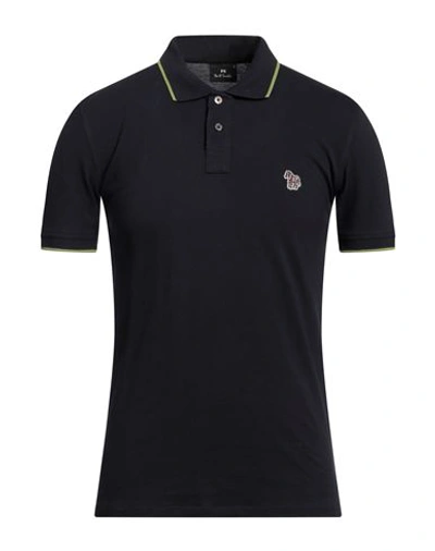 Ps By Paul Smith Ps Paul Smith Man Polo Shirt Navy Blue Size S Cotton