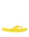 Sundek Woman Thong Sandal Yellow Size 7 Rubber