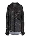 Dsquared2 Woman Shirt Black Size 6 Polyester In Black