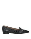 Amen Woman Loafers Black Size 9 Leather In Black