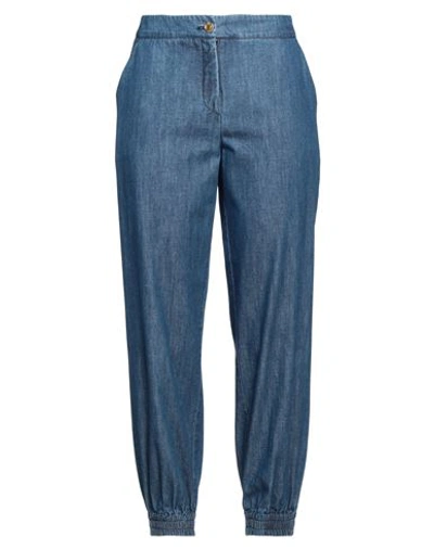 Barba Napoli Woman Denim Pants Blue Size 8 Cotton