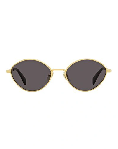 Lanvin Oval Lnv116s Sunglasses Woman Sunglasses Black Size 57 Metal, Acetate