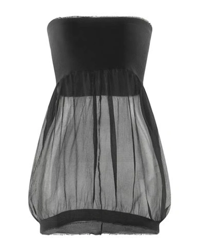 Marc Le Bihan Woman Top Black Size 8 Polyamide, Silk, Elastane