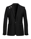 Givenchy Wool Blend Slim Fit Blazer With U-lock Closure In Black