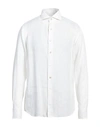 Lardini Man Shirt Midnight Blue Size Xl Linen, Polyester