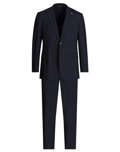 Tombolini Man Suit Midnight Blue Size 50 Virgin Wool, Elastane
