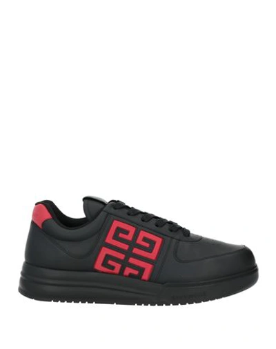 Givenchy Man Sneakers Black Size 12 Calfskin In Black