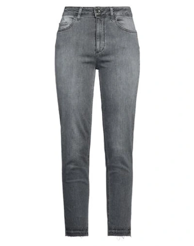 Liu •jo Woman Jeans Grey Size 26w-28l Cotton, Elastane