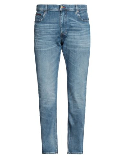 Tommy Hilfiger Man Jeans Blue Size 30w-32l Cotton, Polyester, Elastane
