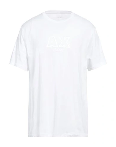 Armani Exchange Man T-shirt White Size Xl Cotton