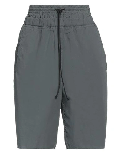 N°21 Woman Shorts & Bermuda Shorts Lead Size S Cotton In Grey