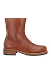 OUR LEGACY OUR LEGACY WOMAN ANKLE BOOTS TAN SIZE 8 SOFT LEATHER