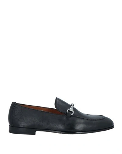 Doucal's Man Loafers Black Size 7 Leather