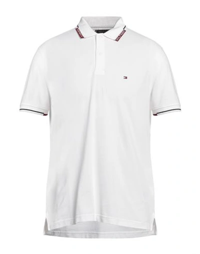 Tommy Hilfiger Man Polo Shirt White Size L Cotton
