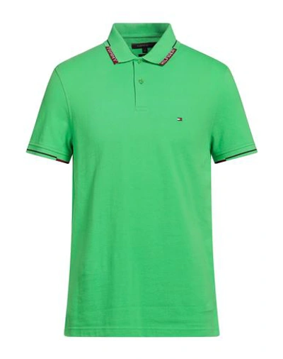 Tommy Hilfiger Man Polo Shirt Green Size Xxl Cotton