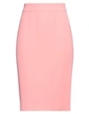Emporio Armani Woman Midi Skirt Pink Size 12 Viscose, Acetate, Elastane