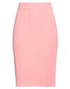 Emporio Armani Woman Midi Skirt Pink Size 10 Viscose, Acetate, Elastane In Pink
