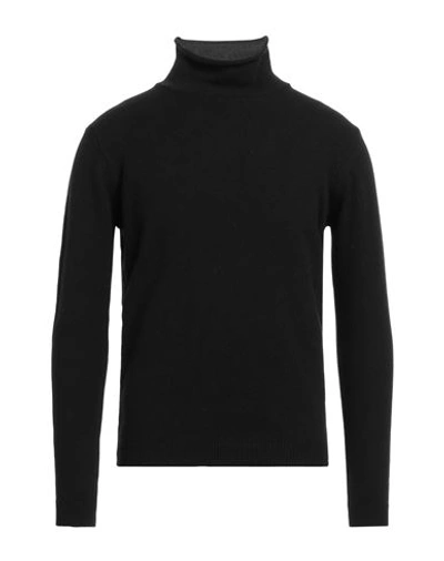 Stile Latino Man Turtleneck Black Size 44 Cashmere, Wool