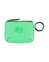 VERSACE VERSACE MAN COIN PURSE GREEN SIZE - LEATHER