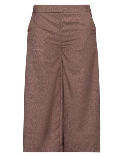 Ca' Vagan Woman Pants Brown Size S Polyester, Rayon