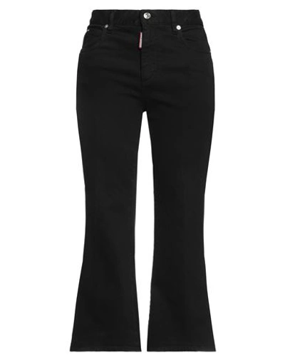 Dsquared2 Woman Jeans Black Size 2 Cotton, Elastane