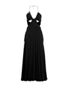 Dsquared2 Flared Maxi Dress With Chain In Black