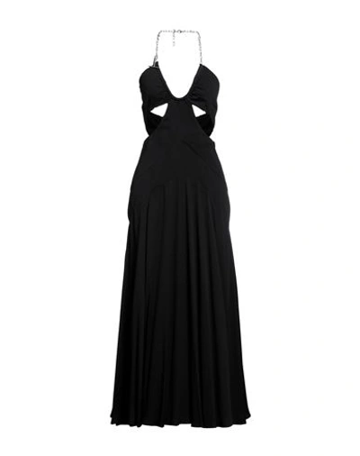 Dsquared2 Woman Maxi Dress Black Size 6 Acetate, Silk