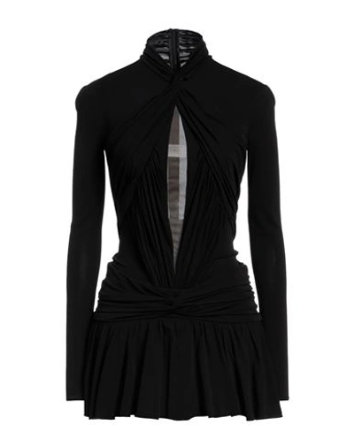 Dsquared2 Woman Mini Dress Black Size S Viscose, Polyamide, Nylon