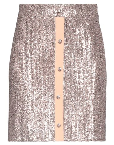 Feleppa Woman Mini Skirt Pastel Pink Size 4 Textile Fibers