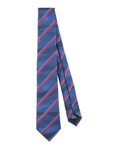 Giorgio Armani Man Ties & Bow Ties Bright Blue Size - Silk