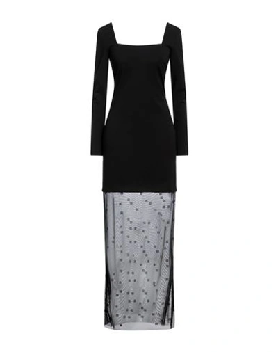 Givenchy Woman Maxi Dress Black Size 8 Viscose, Polyamide, Elastane