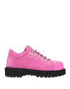 Diemme Suede Lace-up Boots In Pink