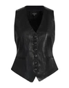 Rag & Bone Vanessa Leather Vest In Black