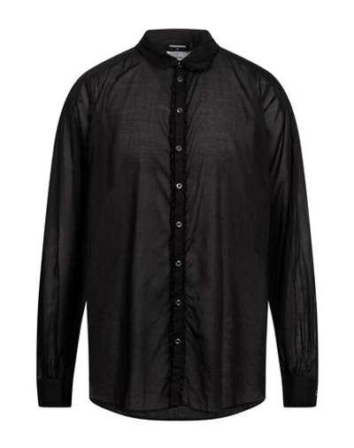 Dsquared2 Man Shirt Black Size 44 Cotton