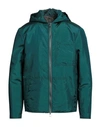 Lardini Man Jacket Deep Jade Size 44 Polyamide, Polyester, Nylon In Green