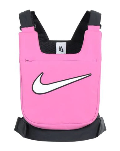 Nike Woman Top Fuchsia Size L Polyester, Nylon In Pink