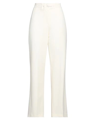 Maje Woman Pants Cream Size 10 Polyester, Viscose, Elastane In White