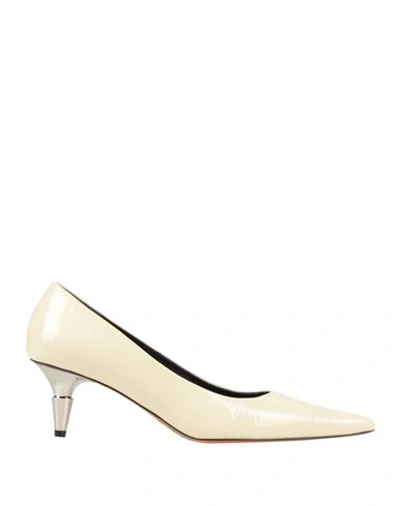 Proenza Schouler Woman Pumps Ivory Size 7 Leather In White