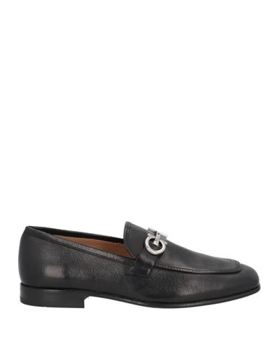 Ferragamo Man Loafers Black Size 7.5 Leather