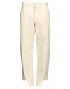 Jil Sander Woman Pants Cream Size 8 Linen, Elastane, Cotton In White
