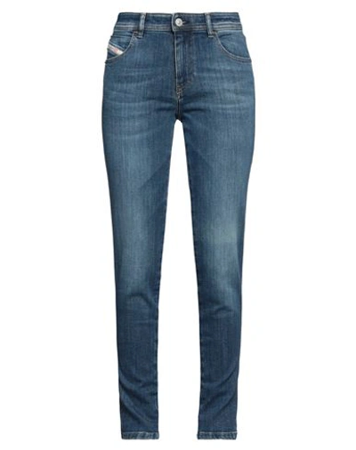 Diesel Woman Jeans Blue Size 24w-32l Cotton, Modal, Polyester, Elastane