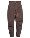 Marc Point Man Pants Cocoa Size 36 Cotton, Elastane In Brown