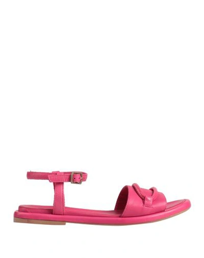 Bueno Woman Sandals Magenta Size 10 Leather