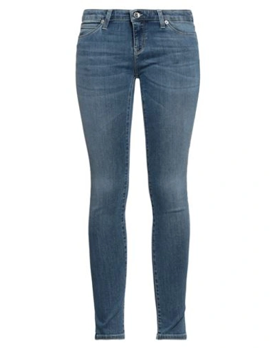 Emporio Armani Woman Jeans Blue Size 32 Cotton, Polyester, Elastane