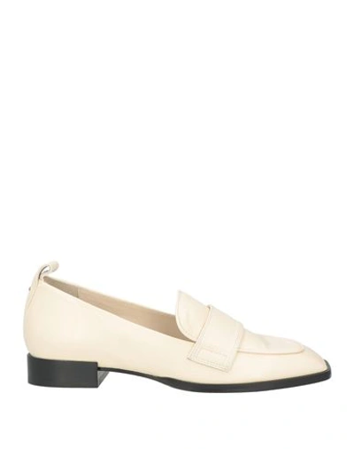 AEYDE AEYDĒ WOMAN LOAFERS IVORY SIZE 11 LEATHER