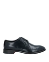 LO.WHITE LO. WHITE MAN LACE-UP SHOES BLACK SIZE 8 LEATHER